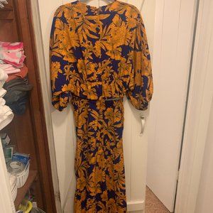 mela london polka dot maxi dress